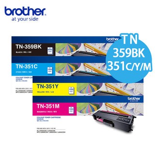 brother TN-359 BK+TN351 C/Y/M 原廠高容量四色碳粉組【四色優惠組】