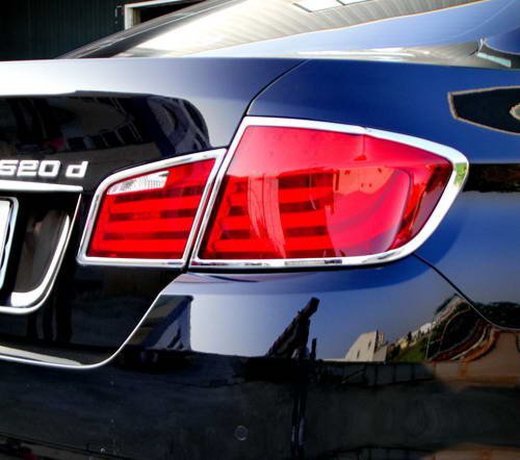 《※金螃蟹※》寶馬 BMW 5 F10 2010年~UP 系列 鍍鉻 後燈框