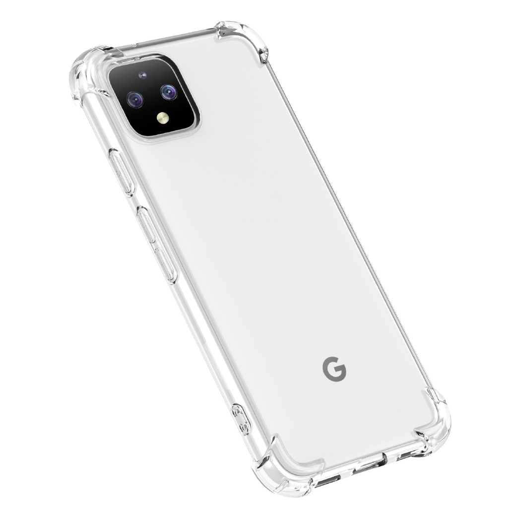Google 谷歌Pixel 4 XL四角氣囊防摔透明手機殼保護套