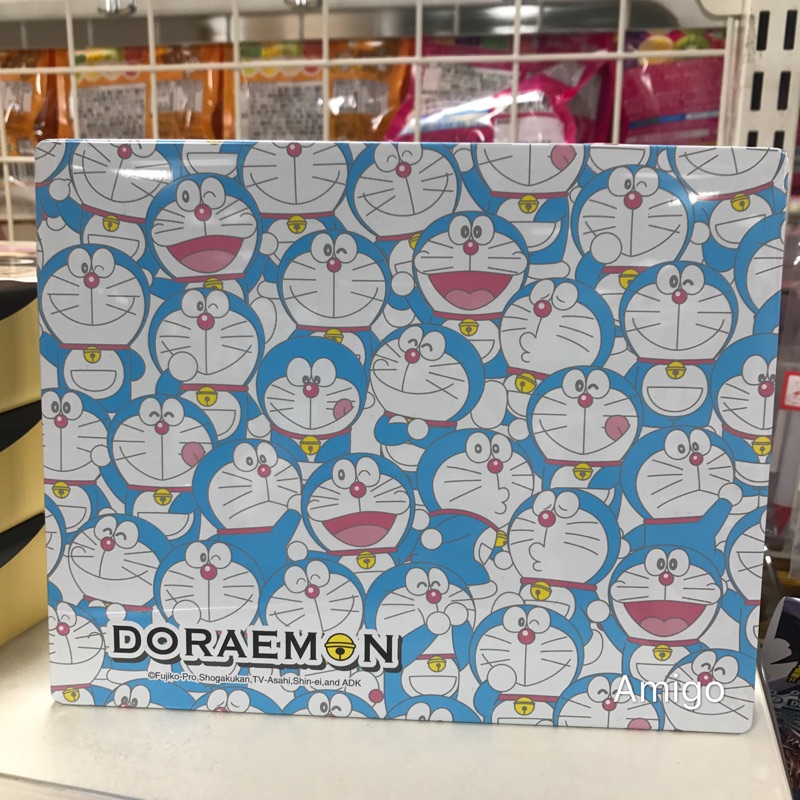 《Amigo》日本 DORAEMON 哆啦a夢 小叮噹 餅乾鐵盒 餅乾盒 置物盒 鐵盒