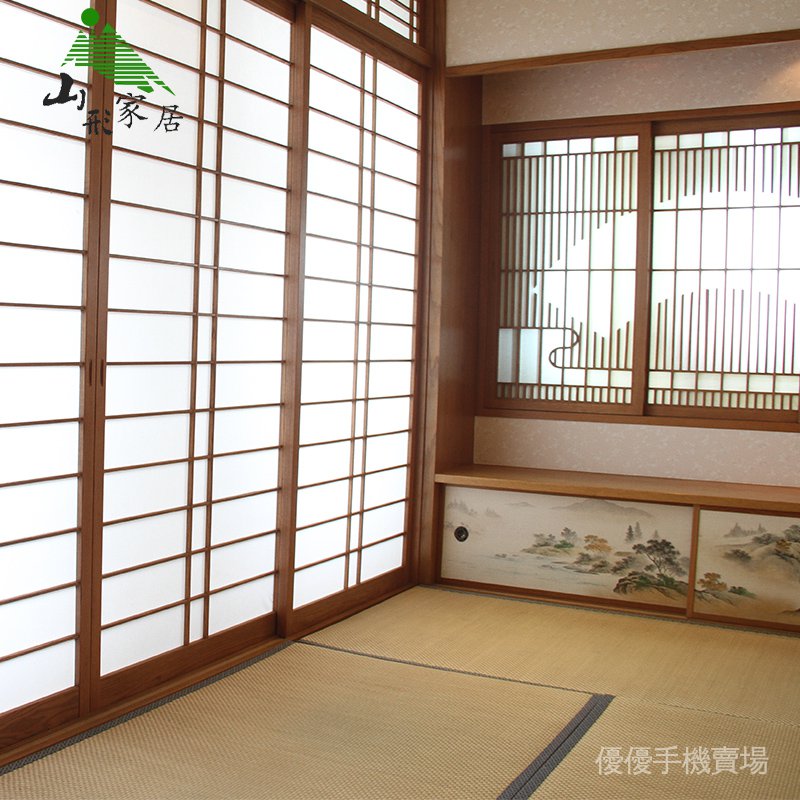 北歐熱賣日式障子門和室格子窗日本榻榻米推拉移門塌塌米樟子門定做格子門家具寢具椅子 蝦皮購物
