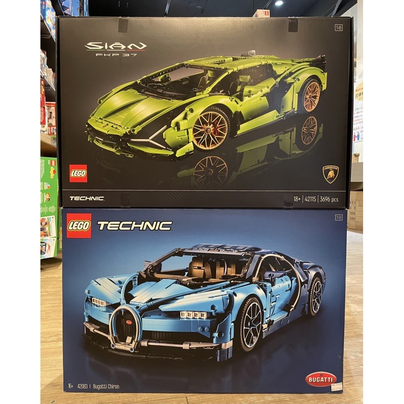 ［想樂］全新 樂高 Lego 42083 + 42115 合購優惠 科技 Technic 布加迪 Bugatti Chiron + 藍寶堅尼 Sián FKP37