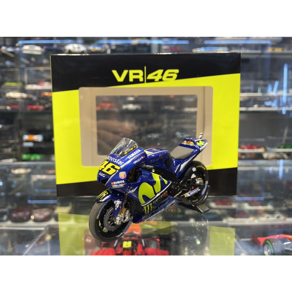 吉華科技@ 1/18 Minichamps YAMAHA YZR-M1 MOVISTAR ROSSI 2017 GP