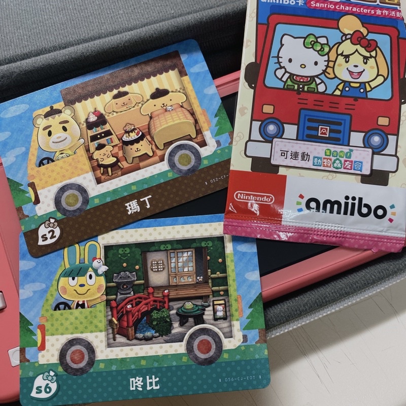 *全新*動物森友會 三麗鷗聯名amiibo 卡（咚比、瑪丁不拆賣）