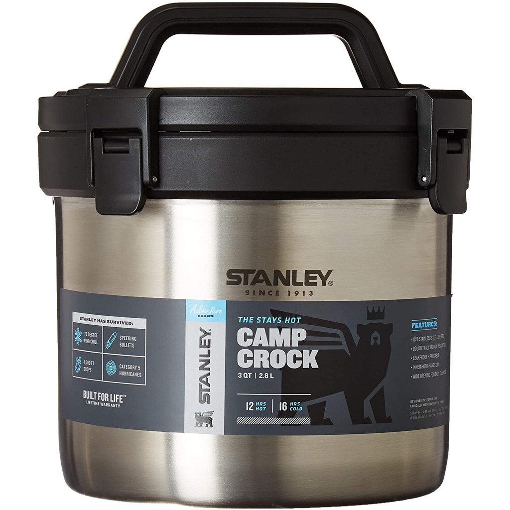 現貨 史丹利 2.8公升 雙層不鏽鋼 真空悶燒 保溫鍋 Stanley Stay Hot 3QT Camp Crock