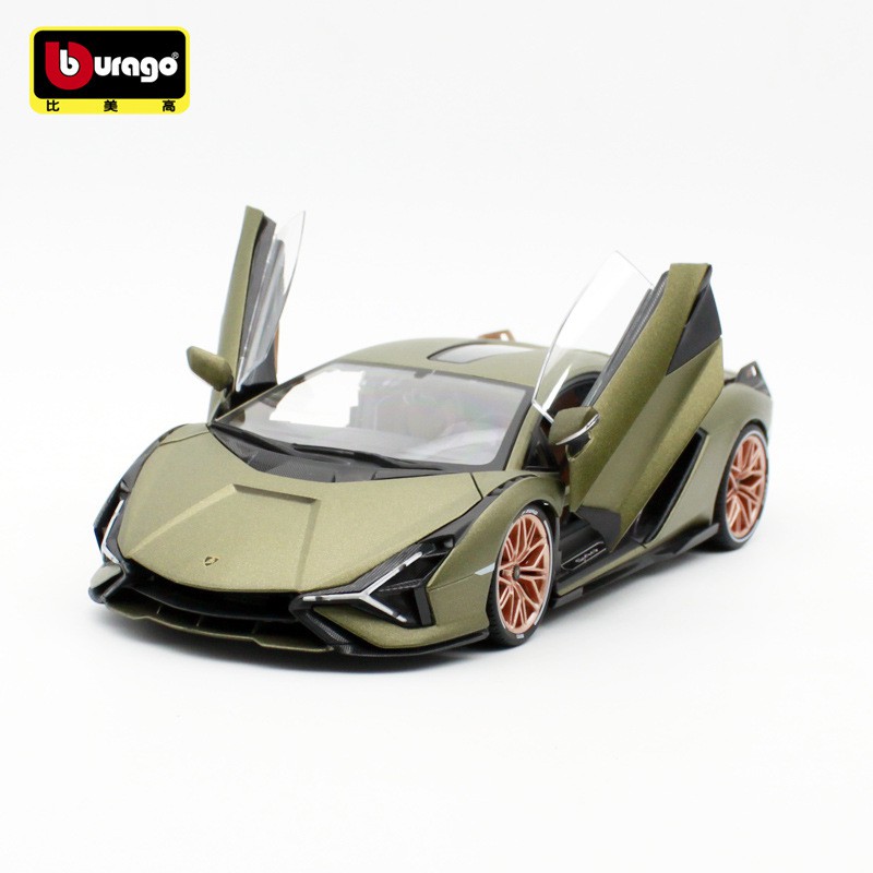 阿米格Amigo│藍寶堅尼 Lamborghini Sian FXP 37 1:18 4開門 比美高 合金車 11046