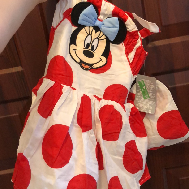 香港迪士尼代購 米妮洋裝組合 頭飾 小內褲 原價1072!
