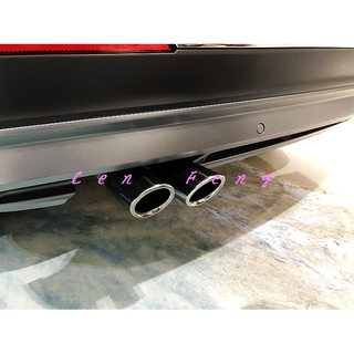 涔峰ＣＦ☆ (黑鈦)福斯VW New Tiguan 尾飾管 排氣管裝飾管 不鏽鋼尾管 排氣管 白金尾飾管 白鐵尾飾管