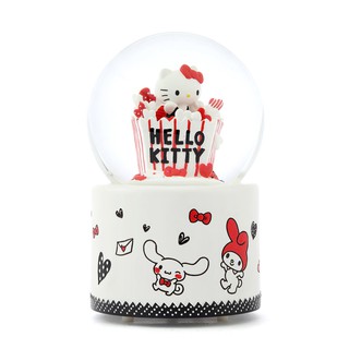 [超取免運] JARLL三麗鷗Hello Kitty 歡樂派對 水晶球音樂盒 生日 結婚 閨蜜 告白 女友禮物