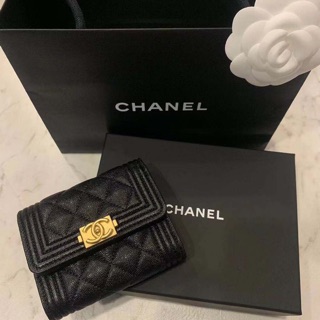 已售出/Chanel boy短夾 ❤️全新正品❤️