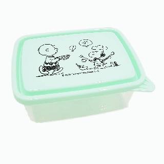 臺灣製 SNOOPY 史努比 透明保鮮盒 1000ml - 綠.廚師 / 粉色.餅乾