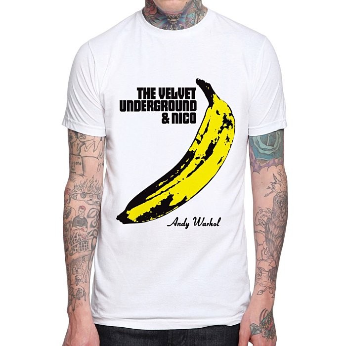 【現貨✶下殺出清】Andy Warhol Velvet Underground 短袖T恤 白色 香蕉普普藝術樂團搖滾