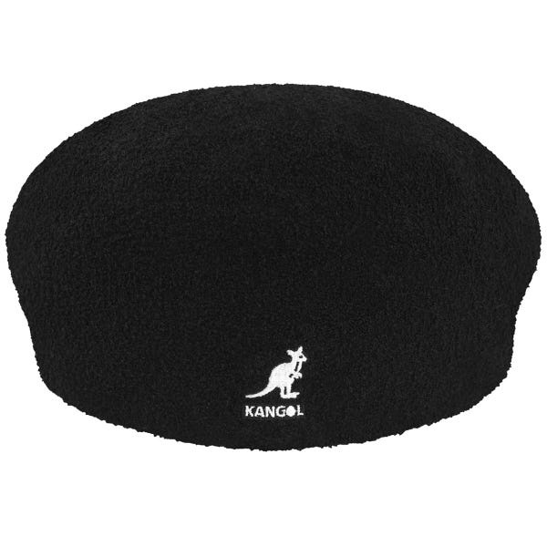 KANGOL - 經典 LOGO 504 毛巾布料 小偷帽 (黑)【Culture】
