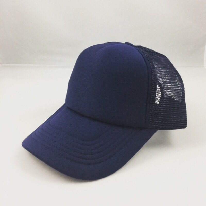 🎩帽子小舖🎩 熱銷款 素色網帽（深藍、黑白）全新現貨 透氣🇹🇼台灣製 可調節 另有（黑、酒紅、迷彩）素面 棒球帽