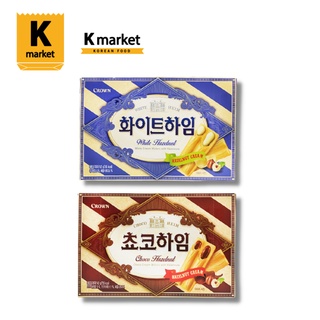 【Kmarket】韓國crown夾心威化酥_巧克力夾心/白巧克力夾心