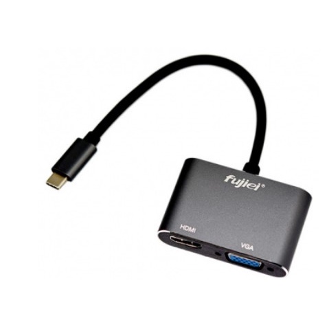 ◣LA.DI.DA◢ 力祥 TY1011 USB3.1 Type-C to HDMI/VGA 雙輸出影像轉接器
