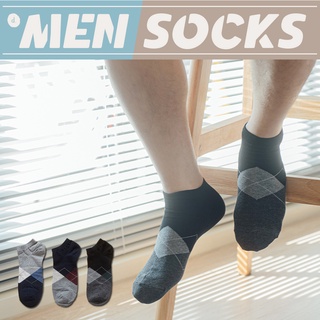 【d.select】韓國襪子。紳士菱格紋│短襪 踝襪 棉襪 韓襪 男襪