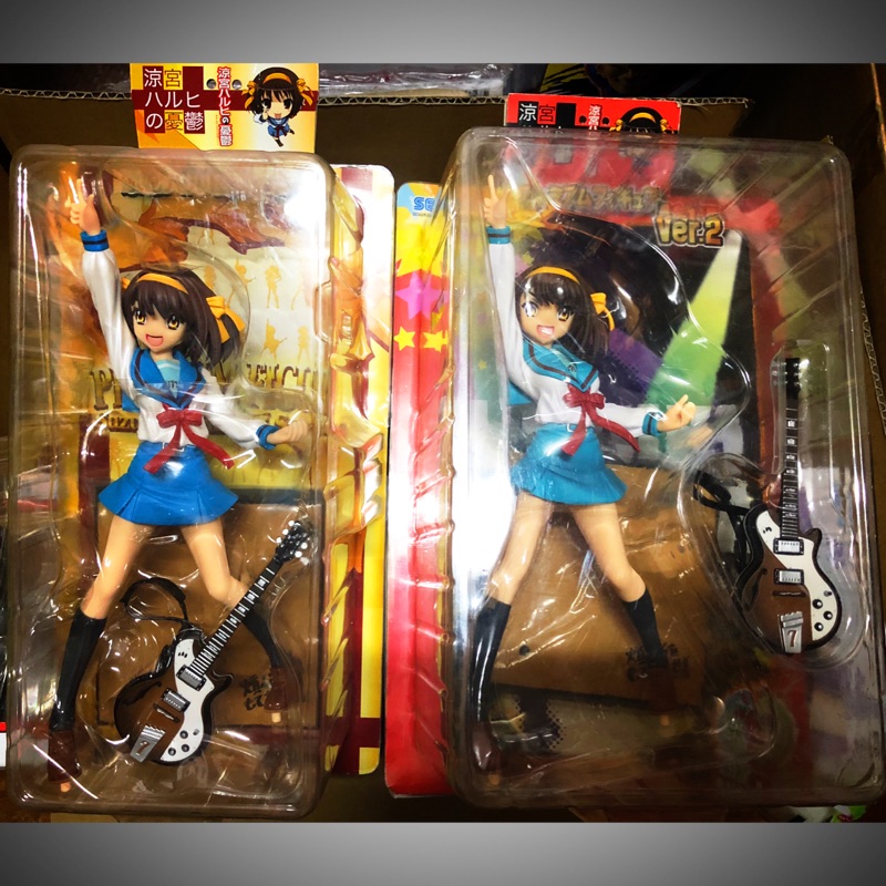 伊莉 稀有舊物 日版景品涼宮春日的憂鬱sega景品sos團長涼宮春日制服吉他 蝦皮購物
