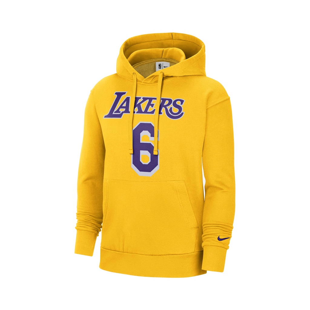 Nike 長袖 Lakers 男款 紫金 帽T 內刷毛 NBA 洛杉磯 湖人隊【ACS】DB1182-728