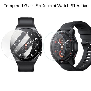 XIAOMI 適用於小米手錶 S1 Active / Smartwatch 屏幕保護膜的 1Pc 鋼化玻璃 S1 膜