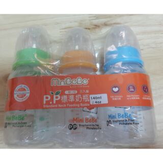 Mini BeBe 標準奶瓶140ml(3入)