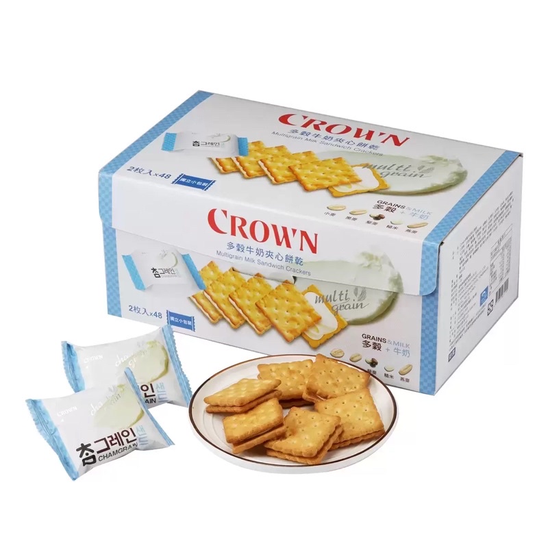 Costco Crown 多穀牛奶夾心餅乾 16公克 拆售 分售 好市多代購