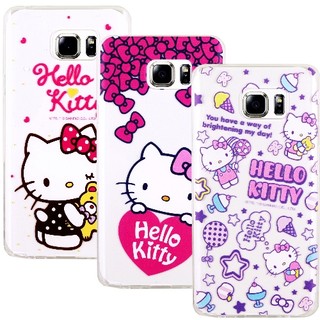 【Hello Kitty】Samsung Galaxy Note 5 彩繪透明保護軟套