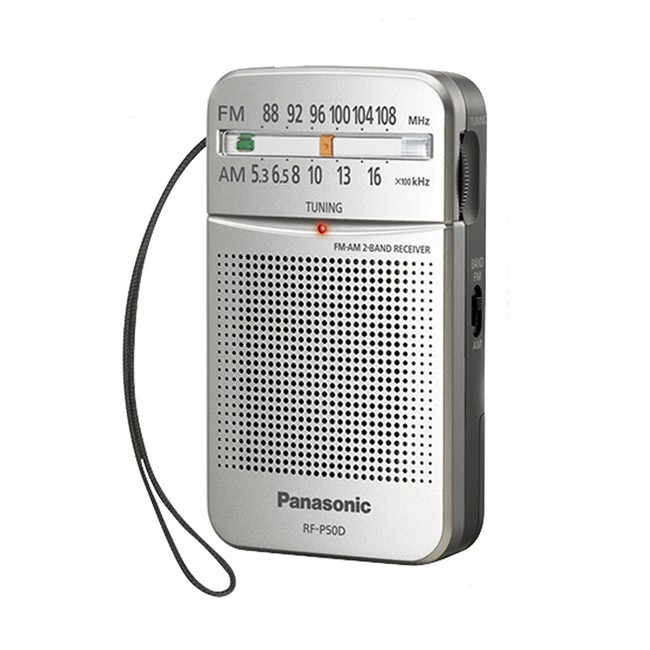Panasonic國際牌 AM/FM二波段口袋型收音機 RF-P50D(同RF-P50) 口袋收音機 廣播收音機 附耳機