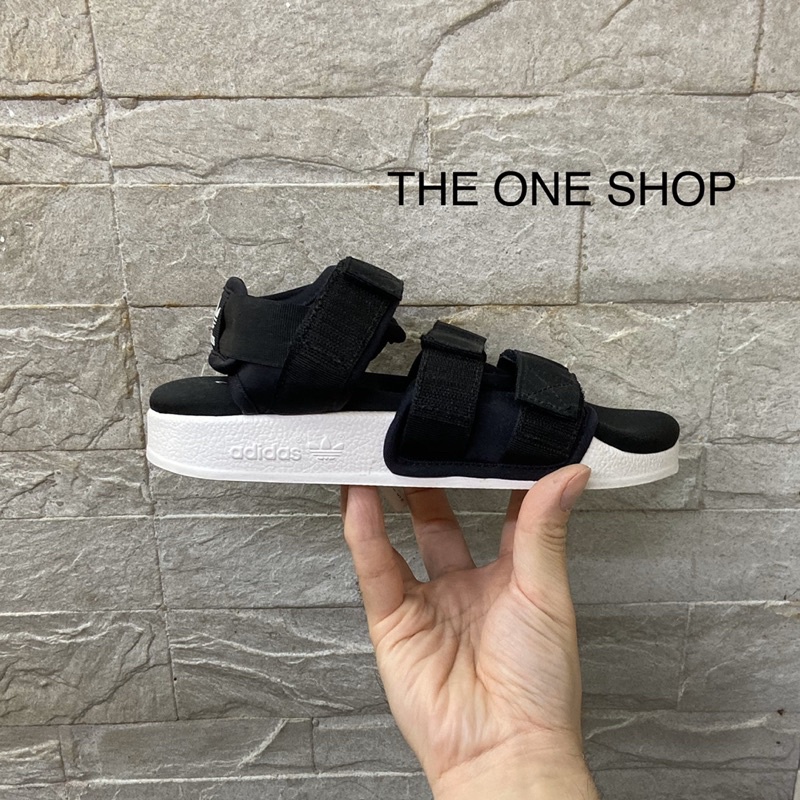 TheOneShop adidas ADILETTE SANDAL W 愛迪達 涼鞋 黑色 黑白 魔鬼氈 S75382