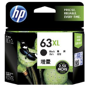 【HP】NO.63XL 原廠黑色墨水匣(F6U64AA/高容量)