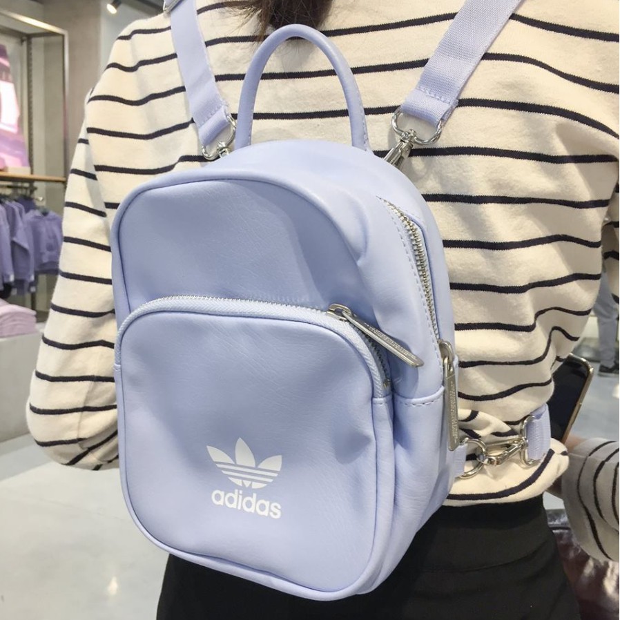adidas originals mini backpack in pale blue