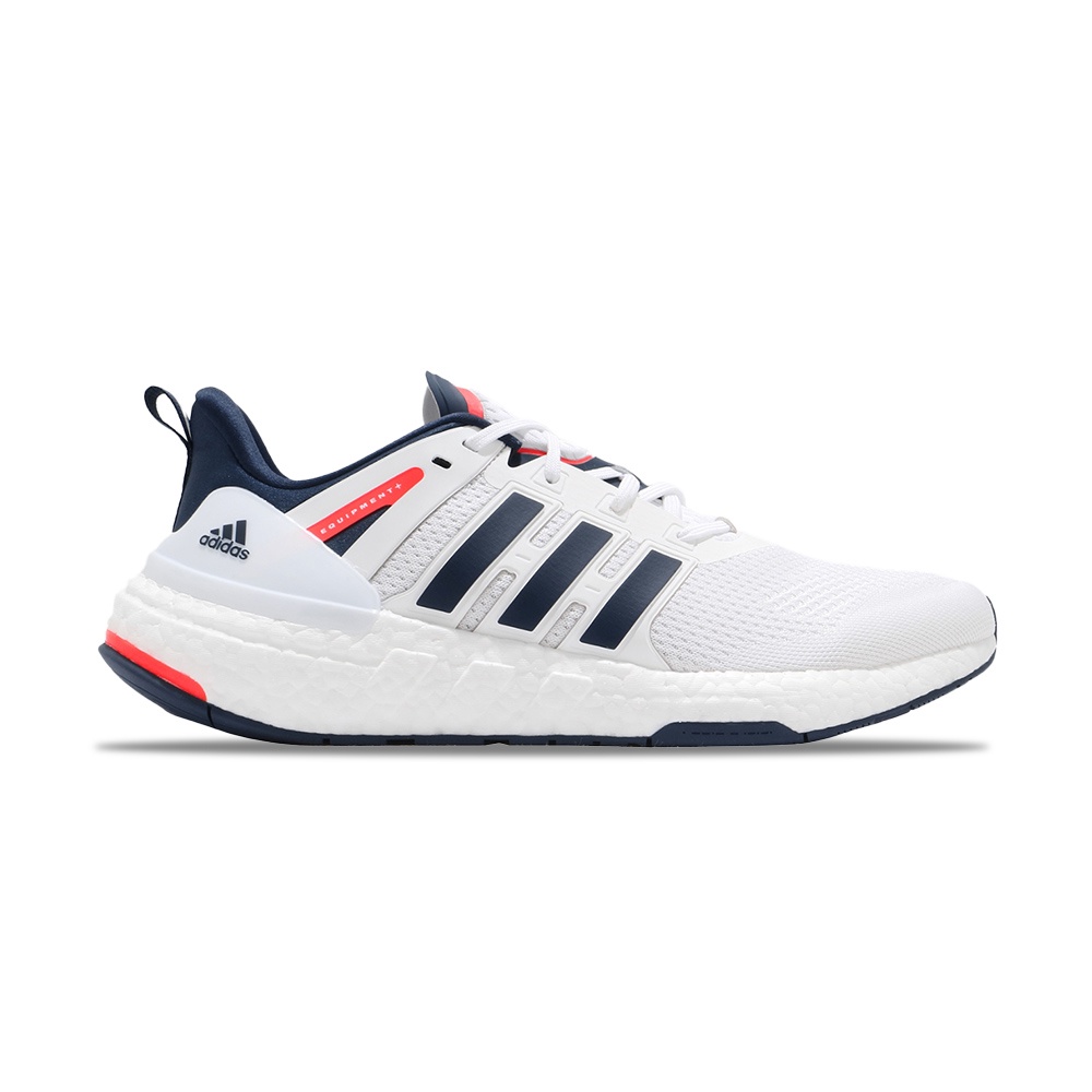 Adidas Equipment Plus 白 深藍 橘紅 男鞋 EQT+慢跑鞋 H02758