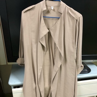 轉賣lalau/蜜桃絨風衣外套🧥