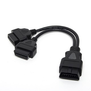 最新款 OBD-II 標準延長線 診斷座 延長線 1轉2 一轉二 OBd2 插頭 一對二 一接二 一分二 抬頭顯示器