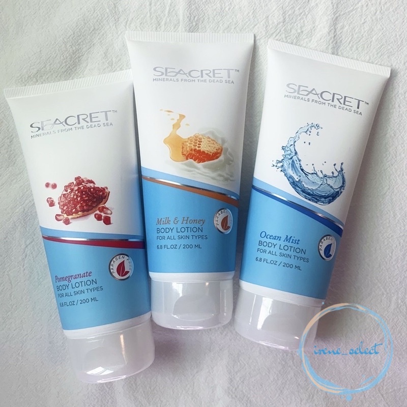 ｜SEACRET｜死海礦物身體乳 Body lotion 孕婦/嬰兒適用 保濕身體乳 乳液 護手霜  200m