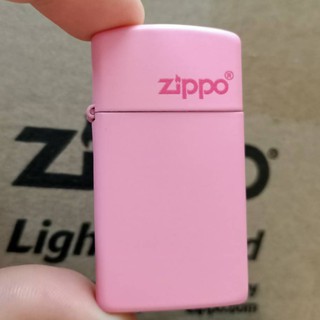 美國 Zippo 打火機 正品 Slim袖珍版 粉紅亞光烤漆 (型號1638ZL)
