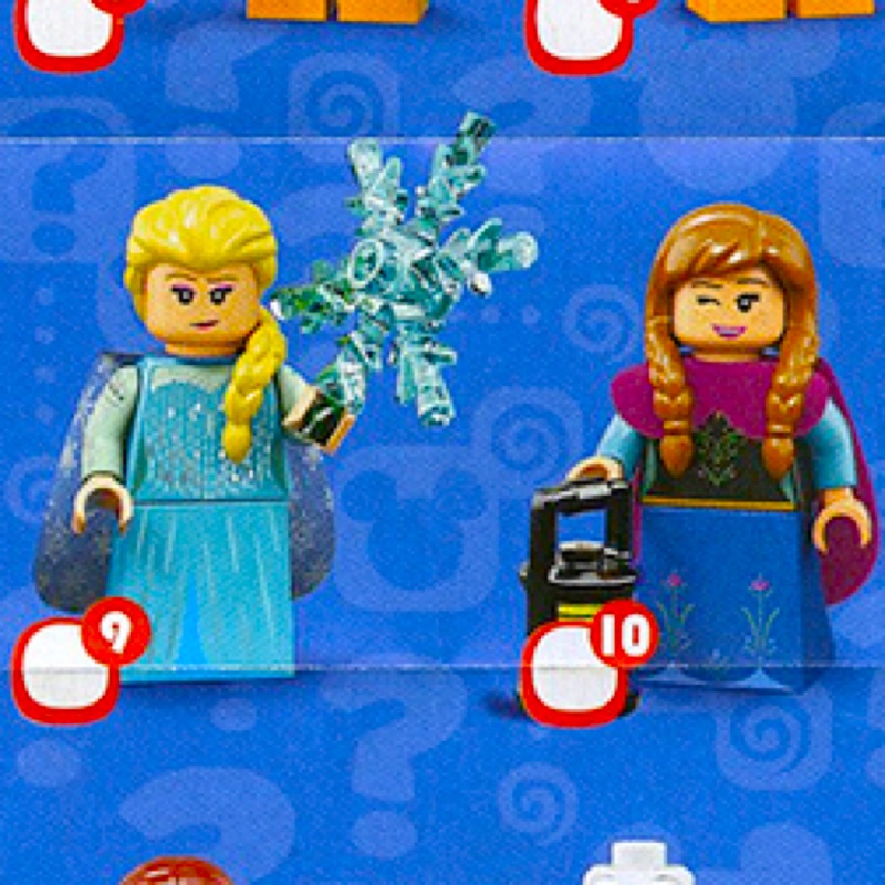 樂高 LEGO 71024 迪士尼 人偶二代 冰雪奇緣  9號安娜+10號艾莎 合售