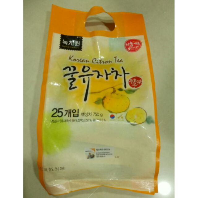 韓國隨身包25小包入柚子茶