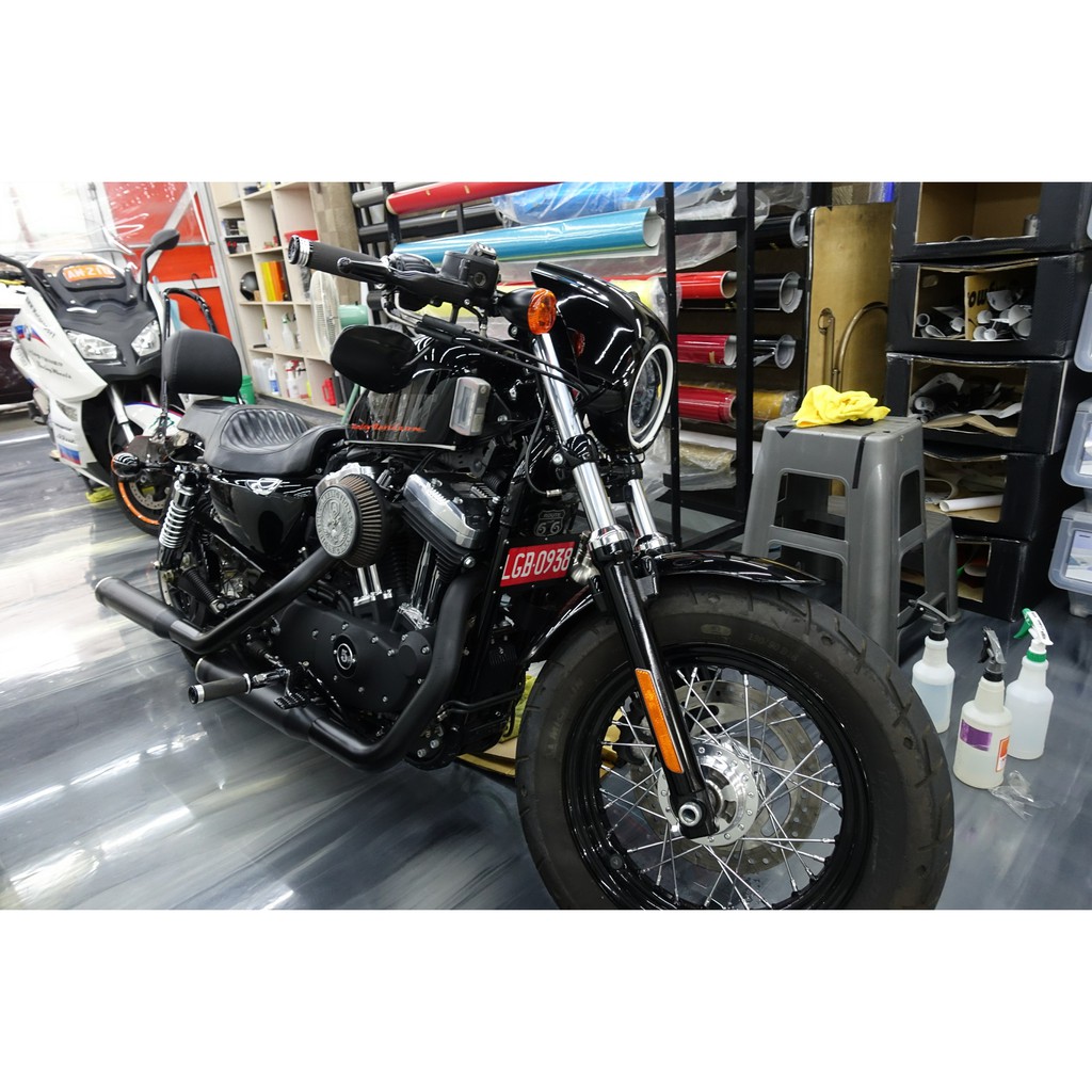 Harley  Forty Eight 全車犀牛皮 重機包膜 機車貼膜 重機改色 油箱貼膜 哈雷貼膜 儀表貼膜