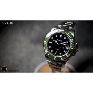 原裝進口正品 PARNIS柏尼時 綠水鬼 SUBMARINER 機械錶潛水錶 手錶腕錶