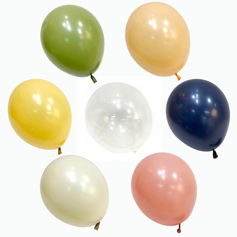 派對城 現貨【10-12吋乳膠氣球10入-多色可選】 生日氣球 乳膠氣球 生日派對 拍攝道具