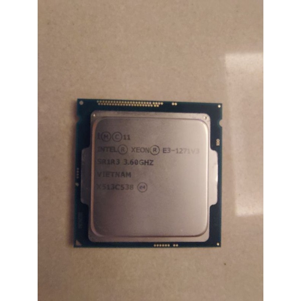Intel® Xeon® 處理器E3-1271 v3 (8M 快取記憶體，3.60 GHz)