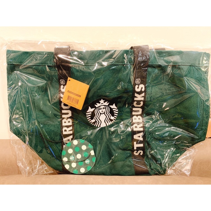 Starbucks星巴克 森林綠品牌風格背帶/提袋