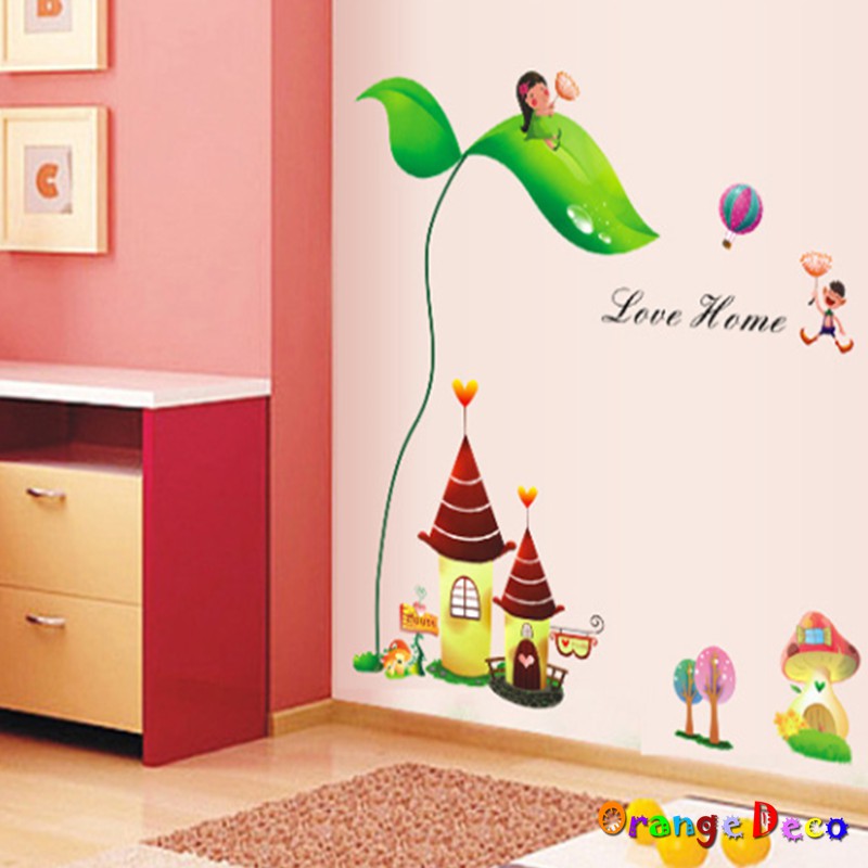 【橘果設計】童話屋 壁貼 牆貼 壁紙 DIY組合裝飾佈置