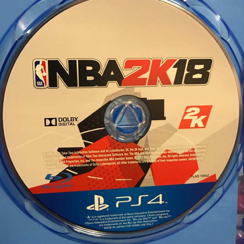 PS4 NBA 2k18 二手中文版