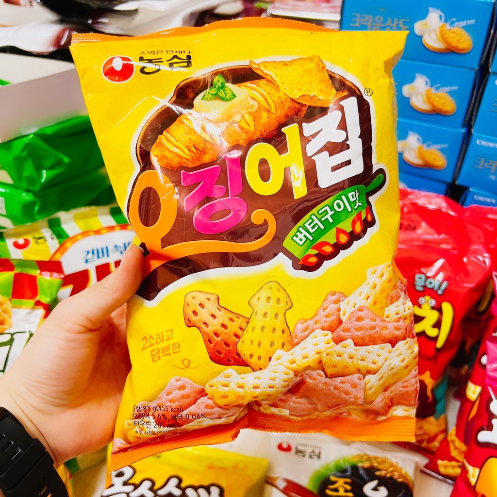 ✪IR✪韓國nongshim農心 奶油火烤魷魚造型餅乾 唰嘴零食韓國代購