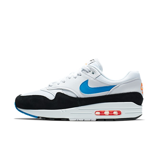 nike air max 1 white blue orange