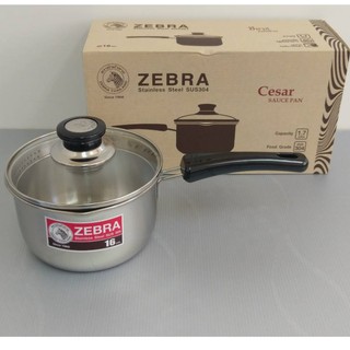 歐拉拉-斑馬ZEBRA Cesar 瀝水玻璃蓋單把鍋16cm