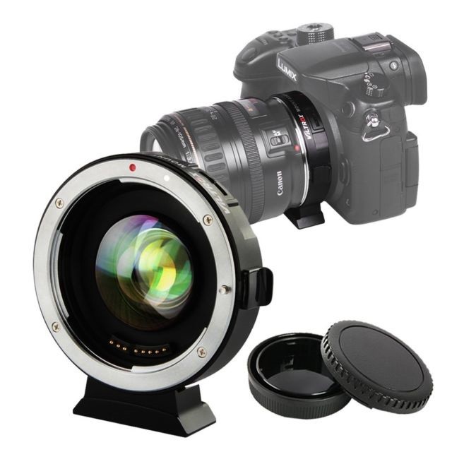 VILTROX 唯卓 自動對焦 增光減焦 EF-M2 Canon EOS EF鏡頭轉MFT相機身轉接環 EOS-M4/3