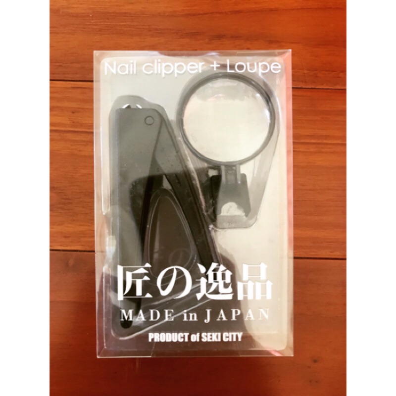 全新 日本不鏽鋼放大鏡指甲剪